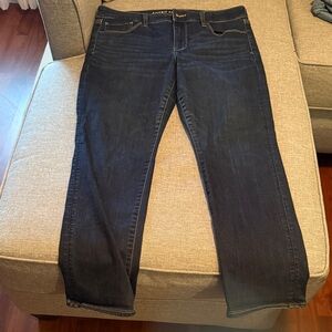 American Eagle Outfitters Dark Blue Straight Leg Jeans